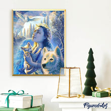 Afbeelding in Gallery-weergave laden, Diamond Painting - Prinses der Dieren dieren, Diamond Painting Dieren