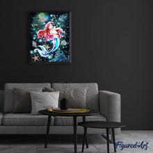 Afbeelding in Gallery-weergave laden, Diamond Painting - Zeemeermin en bubbels Diamond Painting Romantiek, romantiek