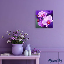 Afbeelding in Gallery-weergave laden, Diamond Painting - Paarse bloem Diamond Painting Bloemen, bloemen