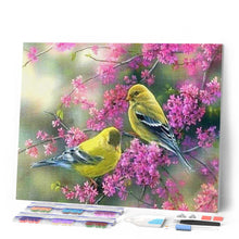 Afbeelding in Gallery-weergave laden, Diamond Painting - Bloeiende tak op vogels dieren, vogels, Diamond Painting Dieren