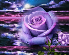 Afbeelding in Gallery-weergave laden, Diamond Painting - Roos en zee Diamond Painting Bloemen, bloemen