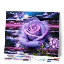 Afbeelding in Gallery-weergave laden, Diamond Painting - Roos en zee Diamond Painting Bloemen, bloemen