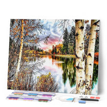 Afbeelding in Gallery-weergave laden, Diamond Painting - Berkenbomen en meer Diamond Painting Landschappen, landschappen