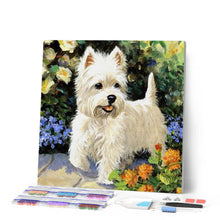 Afbeelding in Gallery-weergave laden, Diamond Painting - Hond Westie dieren, Diamond Painting Dieren, honden