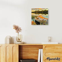 Afbeelding in Gallery-weergave laden, Diamond Painting - Boot op het meer Diamond Painting Schepen, schepen