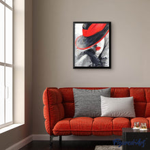 Afbeelding in Gallery-weergave laden, Diamond Painting - Vrouw met rode hoed Diamond Painting Romantiek, romantiek