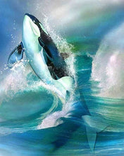 Afbeelding in Gallery-weergave laden, Diamond Painting - Orka dieren, Diamond Painting Dieren