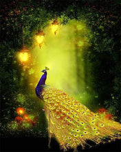 Afbeelding in Gallery-weergave laden, Diamond Painting - Pauw en licht dieren, Diamond Painting Dieren, pauwen