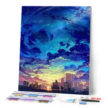 Afbeelding in Gallery-weergave laden, Diamond Painting - Stad en grote lucht steden, Diamond Painting Steden