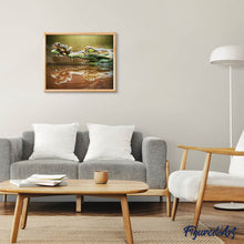 Afbeelding in Gallery-weergave laden, Diamond Painting - Kikker en krokodil dieren, Diamond Painting Dieren, kikkers