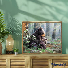 Afbeelding in Gallery-weergave laden, Diamond Painting - Beren Familie dieren, beer, Diamond Painting Dieren