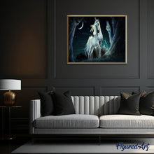 Afbeelding in Gallery-weergave laden, Diamond Painting - Eenhoorn in het donker dieren, Diamond Painting Dieren, eenhoorns