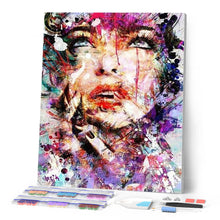 Afbeelding in Gallery-weergave laden, Diamond Painting - Gezicht van damesdesign Diamond Painting Ontdek de wereld, ontdek de wereld