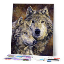 Afbeelding in Gallery-weergave laden, Diamond Painting - Wolven portret dieren, Diamond Painting Dieren, konijnen, wolven