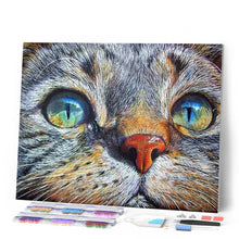Afbeelding in Gallery-weergave laden, Diamond Painting - Kat gezicht dieren, katten, Diamond Painting Dieren
