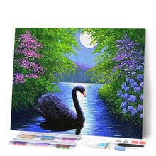 Afbeelding in Gallery-weergave laden, Diamond Painting - Zwaan dieren, vogels, Diamond Painting Dieren, zwanen