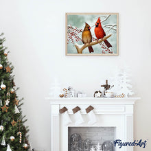 Afbeelding in Gallery-weergave laden, Diamond Painting - Kleine tropische vogels dieren, vogels, Diamond Painting Dieren