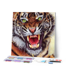 Afbeelding in Gallery-weergave laden, Diamond Painting - Tijgertanden dieren, Diamond Painting Dieren, tijgers
