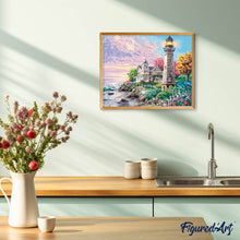 Afbeelding in Gallery-weergave laden, Diamond Painting - Kleine vuurtoren Diamond Painting Landschappen, landschappen