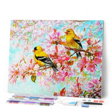 Afbeelding in Gallery-weergave laden, Diamond Painting - Gele vogels dieren, vogels, Diamond Painting Dieren