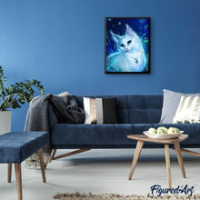 Afbeelding in Gallery-weergave laden, Diamond Painting - Kat en ketting dieren, katten, Diamond Painting Dieren