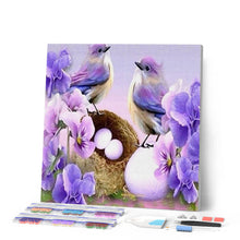 Afbeelding in Gallery-weergave laden, Diamond Painting - Vogels en eieren dieren, vogels, Diamond Painting Dieren