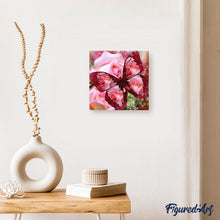 Afbeelding in Gallery-weergave laden, Diamond Painting - Vlinder en Roos dieren, vlinders, Diamond Painting Dieren, Diamond Painting Bloemen, bloemen