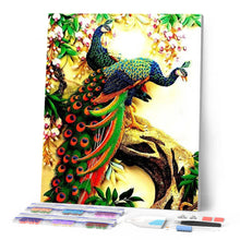 Afbeelding in Gallery-weergave laden, Diamond Painting - Pauwen op takken Diamond Painting Bloemen, bloemen, pauwen