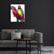 Afbeelding in Gallery-weergave laden, Diamond Painting - Ontwerp papegaaien dieren, vogels, Diamond Painting Dieren, papegaaien