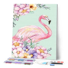 Afbeelding in Gallery-weergave laden, Diamond Painting - Roze flamingo dieren, Diamond Painting Dieren, flamingo's