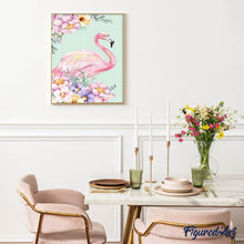 Afbeelding in Gallery-weergave laden, Diamond Painting - Roze flamingo dieren, Diamond Painting Dieren, flamingo's