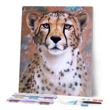 Afbeelding in Gallery-weergave laden, Diamond Painting - Cheetah gezicht dieren, Diamond Painting Dieren