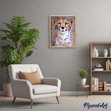 Afbeelding in Gallery-weergave laden, Diamond Painting - Cheetah gezicht dieren, Diamond Painting Dieren