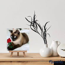Afbeelding in Gallery-weergave laden, Diamond Painting - Romantische kat dieren, katten, Diamond Painting Dieren, romantiek