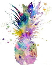 Afbeelding in Gallery-weergave laden, Diamond Painting - Ananas Diamond Painting Ontdek de wereld, ontdek de wereld