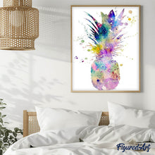 Afbeelding in Gallery-weergave laden, Diamond Painting - Ananas Diamond Painting Ontdek de wereld, ontdek de wereld