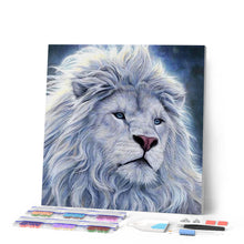 Afbeelding in Gallery-weergave laden, Diamond Painting - Witte leeuw dieren, Diamond Painting Dieren, leeuwen