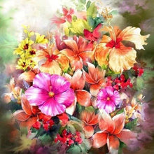 Afbeelding in Gallery-weergave laden, Diamond Painting - Veelkleurige bloemen Diamond Painting Bloemen, bloemen