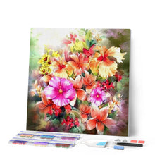 Afbeelding in Gallery-weergave laden, Diamond Painting - Veelkleurige bloemen Diamond Painting Bloemen, bloemen