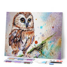 Afbeelding in Gallery-weergave laden, Diamond Painting - Uil ontwerp dieren, Diamond Painting Dieren, uilen