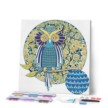 Afbeelding in Gallery-weergave laden, Diamond Painting - Uil in stijl dieren, Diamond Painting Dieren, uilen