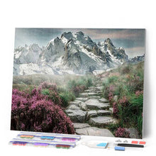 Afbeelding in Gallery-weergave laden, Diamond Painting - Bergpad Diamond Painting Landschappen, landschappen, bergen
