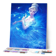 Afbeelding in Gallery-weergave laden, Diamond Painting - Prinses in het blauw Diamond Painting Romantiek, romantiek