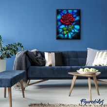 Afbeelding in Gallery-weergave laden, Diamond Painting - Roze Mozaïek Diamond Painting Bloemen, bloemen