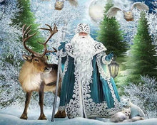 Afbeelding in Gallery-weergave laden, Diamond Painting - Koning van het bos dieren, Diamond Painting Dieren, winter