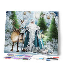 Afbeelding in Gallery-weergave laden, Diamond Painting - Koning van het bos dieren, Diamond Painting Dieren, winter