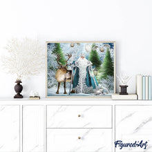 Afbeelding in Gallery-weergave laden, Diamond Painting - Koning van het bos dieren, Diamond Painting Dieren, winter