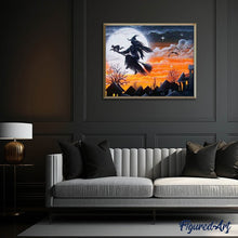 Afbeelding in Gallery-weergave laden, Diamond Painting - Heks in vlucht Diamond Painting Andere, ander