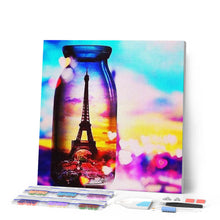 Afbeelding in Gallery-weergave laden, Diamond Painting - Eiffeltoren Vaas Diamond Painting Steden, Diamond Painting Romantiek, romantiek