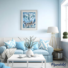 Afbeelding in Gallery-weergave laden, Diamond Painting - Roedel wolven dieren, Diamond Painting Dieren, konijnen, wolven